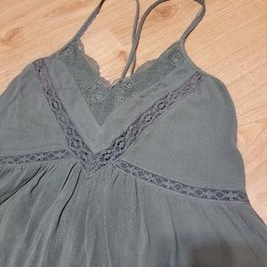 American Eagle Outfitters Tops - American eagle lace blue green criss cross boho American Eagle Outfitters Tops - American eagle lace blue green criss cross boho
